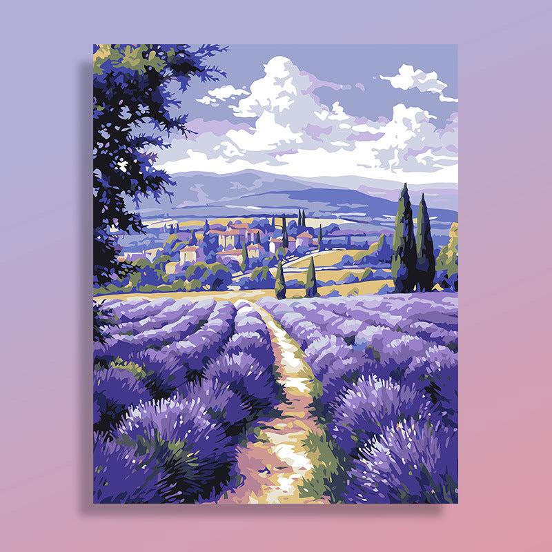 [30x40] Paint By Number Painting By Numbers Kit DIY Digital Oil Lukisan Canvas Scenery 3