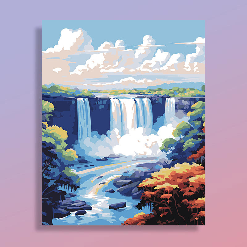 [30x40] Paint By Number Painting By Numbers Kit DIY Digital Oil Lukisan Canvas Scenery 3