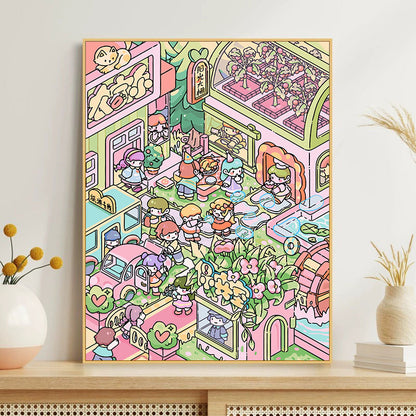 [30x40] Paint By Number Painting By Numbers Kit DIY Digital Oil Lukisan Canvas Karakter 2