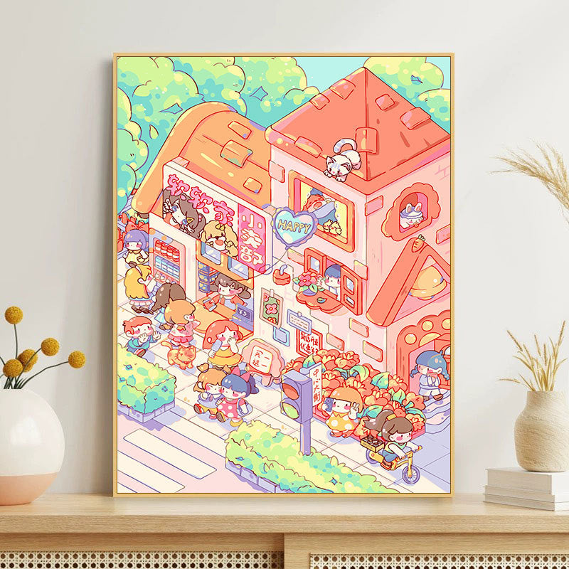 [30x40] Paint By Number Painting By Numbers Kit DIY Digital Oil Lukisan Canvas Karakter 2