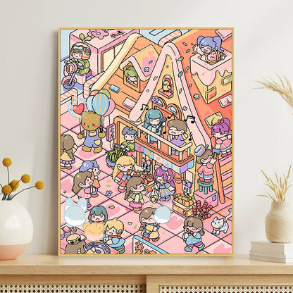 [30x40] Paint By Number Painting By Numbers Kit DIY Digital Oil Lukisan Canvas Karakter 2