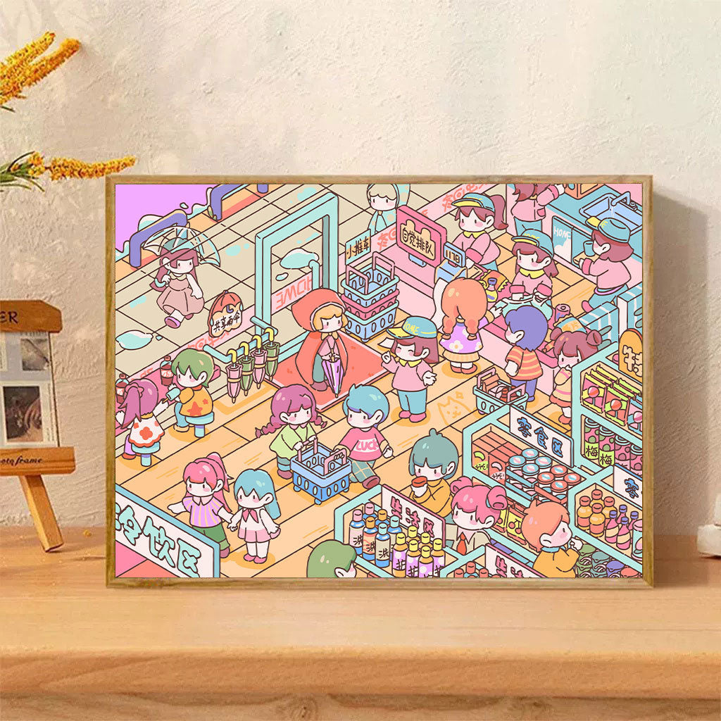 [30x40] Paint By Number Painting By Numbers Kit DIY Digital Oil Lukisan Canvas Karakter