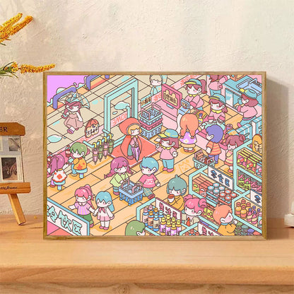 [30x40] Paint By Number Painting By Numbers Kit DIY Digital Oil Lukisan Canvas Karakter