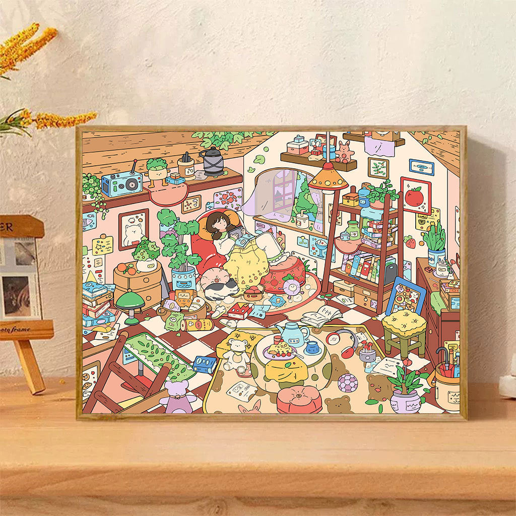 [30x40] Paint By Number Painting By Numbers Kit DIY Digital Oil Lukisan Canvas Karakter 2