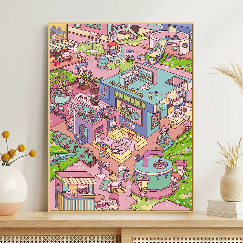 [30x40] Paint By Number Painting By Numbers Kit DIY Digital Oil Lukisan Canvas Karakter