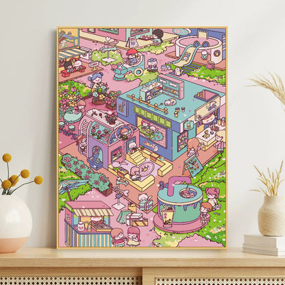 [30x40] Paint By Number Painting By Numbers Kit DIY Digital Oil Lukisan Canvas Karakter