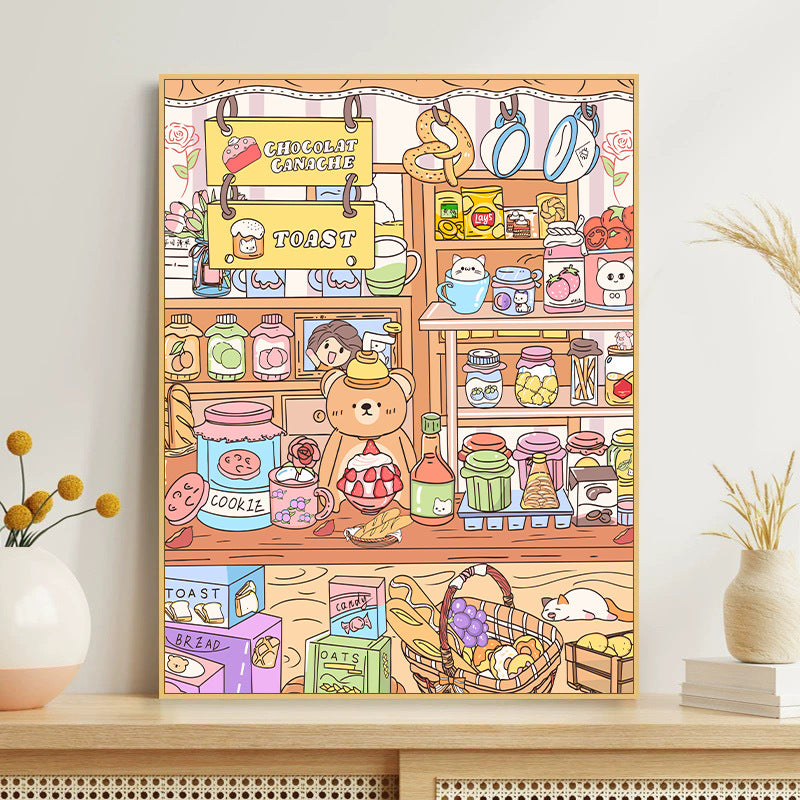 [30x40] Paint By Number Painting By Numbers Kit DIY Digital Oil Lukisan Canvas Karakter 2