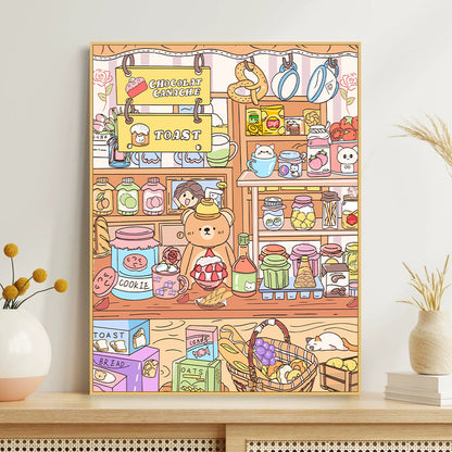 [30x40] Paint By Number Painting By Numbers Kit DIY Digital Oil Lukisan Canvas Karakter 2
