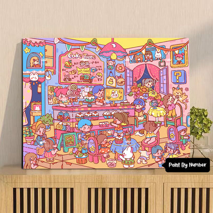 [30x40] Paint By Number Painting By Numbers Kit DIY Digital Oil Lukisan Canvas Karakter
