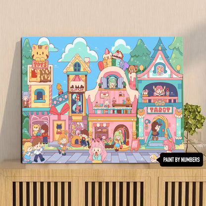 [30x40] Paint By Number Painting By Numbers Kit DIY Digital Oil Lukisan Canvas Karakter 2