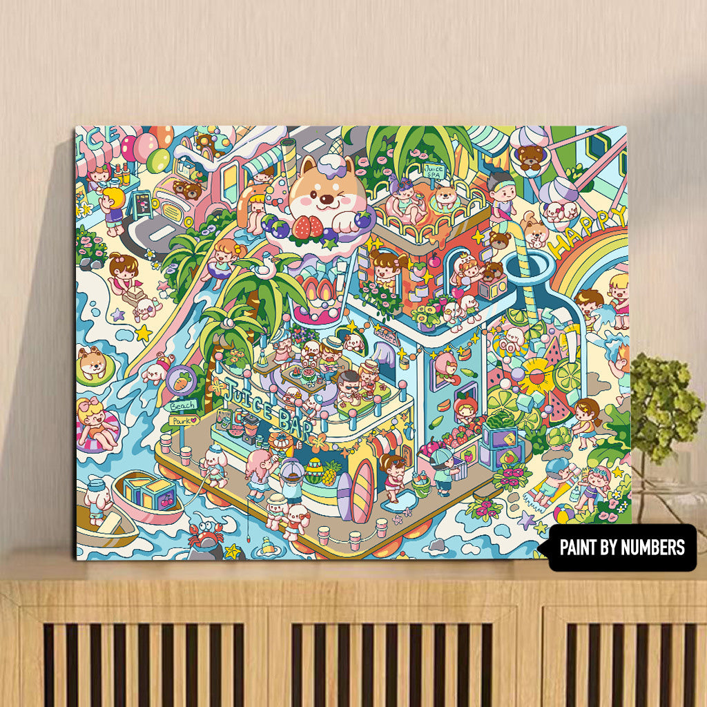 [30x40] Paint By Number Painting By Numbers Kit DIY Digital Oil Lukisan Canvas Karakter 2