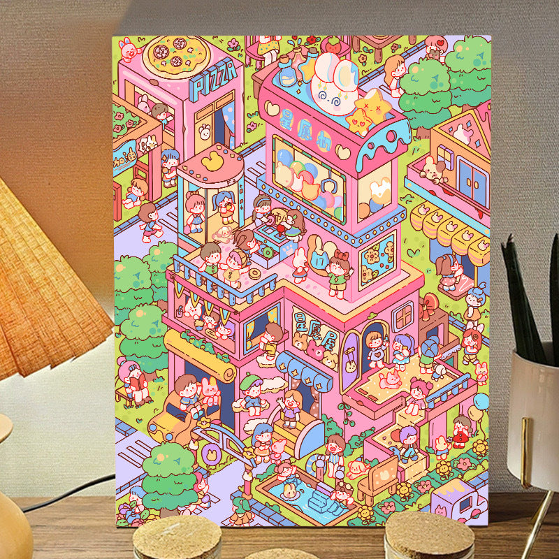 [30x40] Paint By Number Painting By Numbers Kit DIY Digital Oil Lukisan Canvas Karakter 2