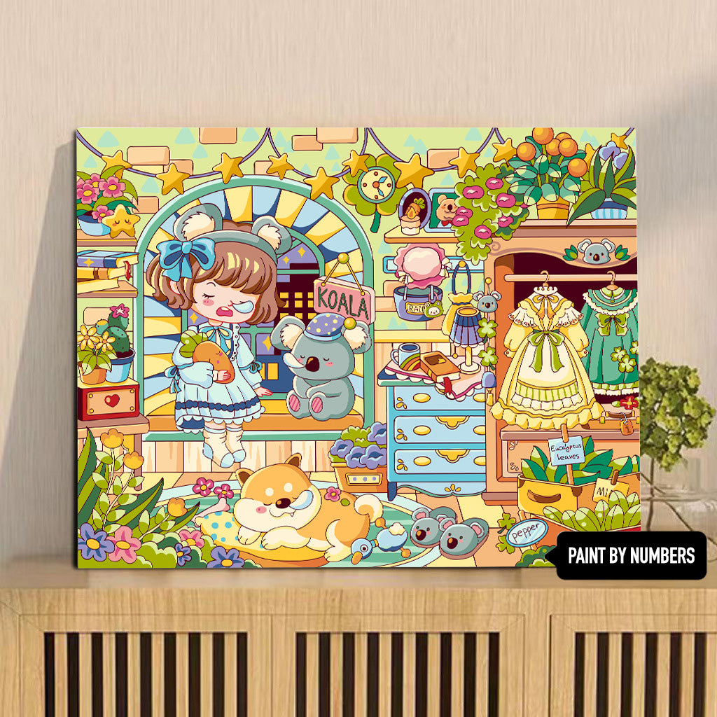 [30x40] Paint By Number Painting By Numbers Kit DIY Digital Oil Lukisan Canvas Karakter 2