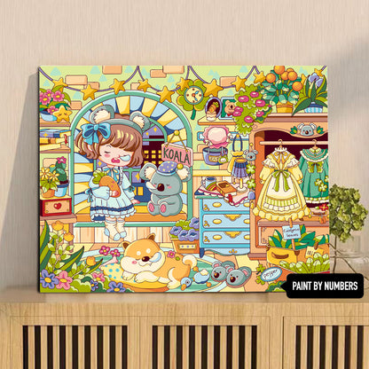 [30x40] Paint By Number Painting By Numbers Kit DIY Digital Oil Lukisan Canvas Karakter 2