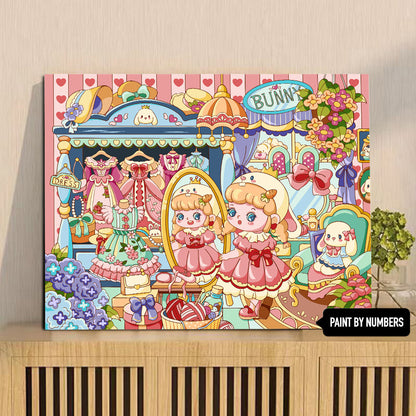 [30x40] Paint By Number Painting By Numbers Kit DIY Digital Oil Lukisan Canvas Karakter 2