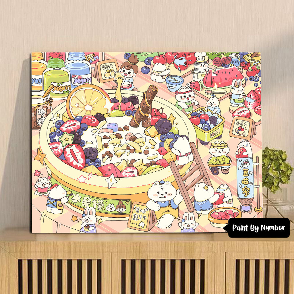 [30x40] Paint By Number Painting By Numbers Kit DIY Digital Oil Lukisan Canvas Karakter