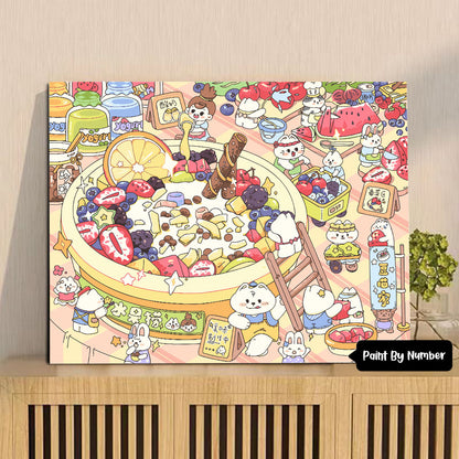 [30x40] Paint By Number Painting By Numbers Kit DIY Digital Oil Lukisan Canvas Karakter