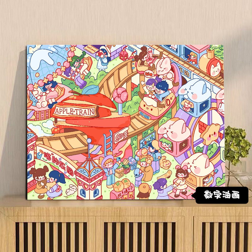 [30x40] Paint By Number Painting By Numbers Kit DIY Digital Oil Lukisan Canvas Karakter