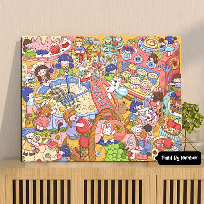 [30x40] Paint By Number Painting By Numbers Kit DIY Digital Oil Lukisan Canvas Karakter