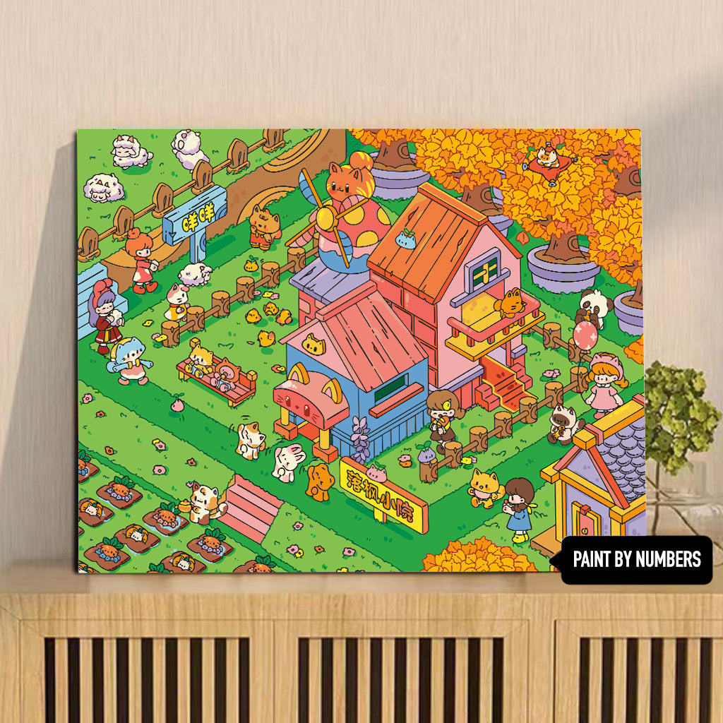 [30x40] Paint By Number Painting By Numbers Kit DIY Digital Oil Lukisan Canvas Karakter 2