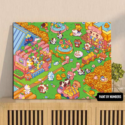 [30x40] Paint By Number Painting By Numbers Kit DIY Digital Oil Lukisan Canvas Karakter 2