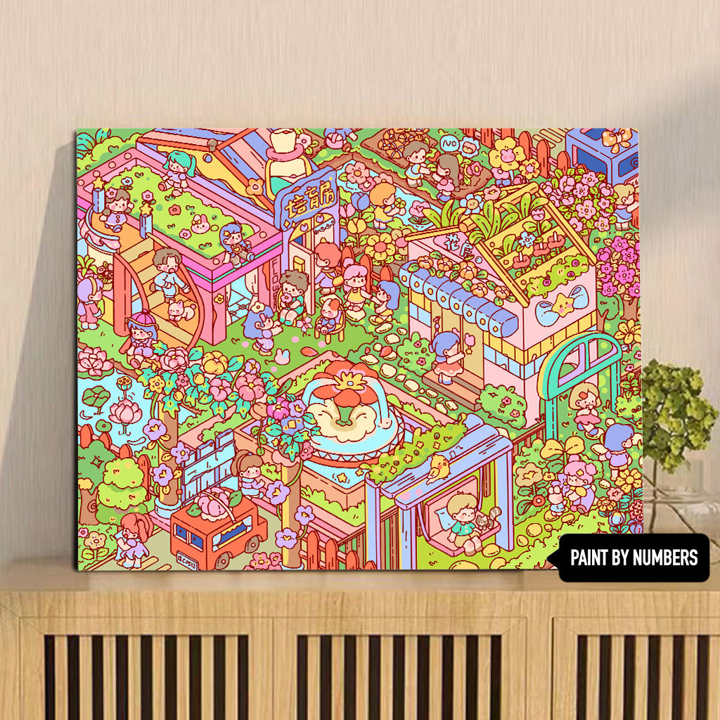 [30x40] Paint By Number Painting By Numbers Kit DIY Digital Oil Lukisan Canvas Karakter 2