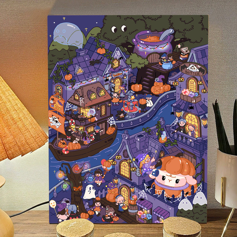 [30x40] Paint By Number Painting By Numbers Kit DIY Digital Oil Lukisan Canvas Karakter 2