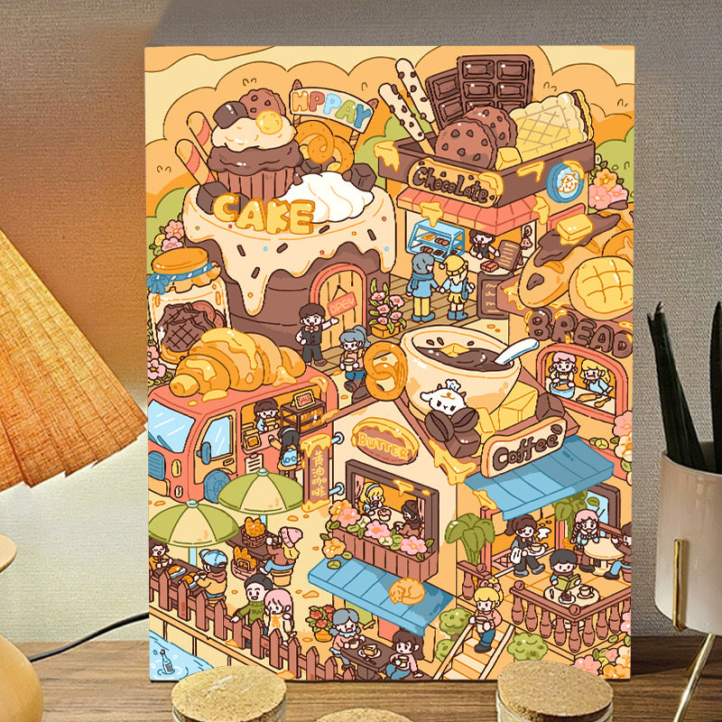 [30x40] Paint By Number Painting By Numbers Kit DIY Digital Oil Lukisan Canvas Karakter 2