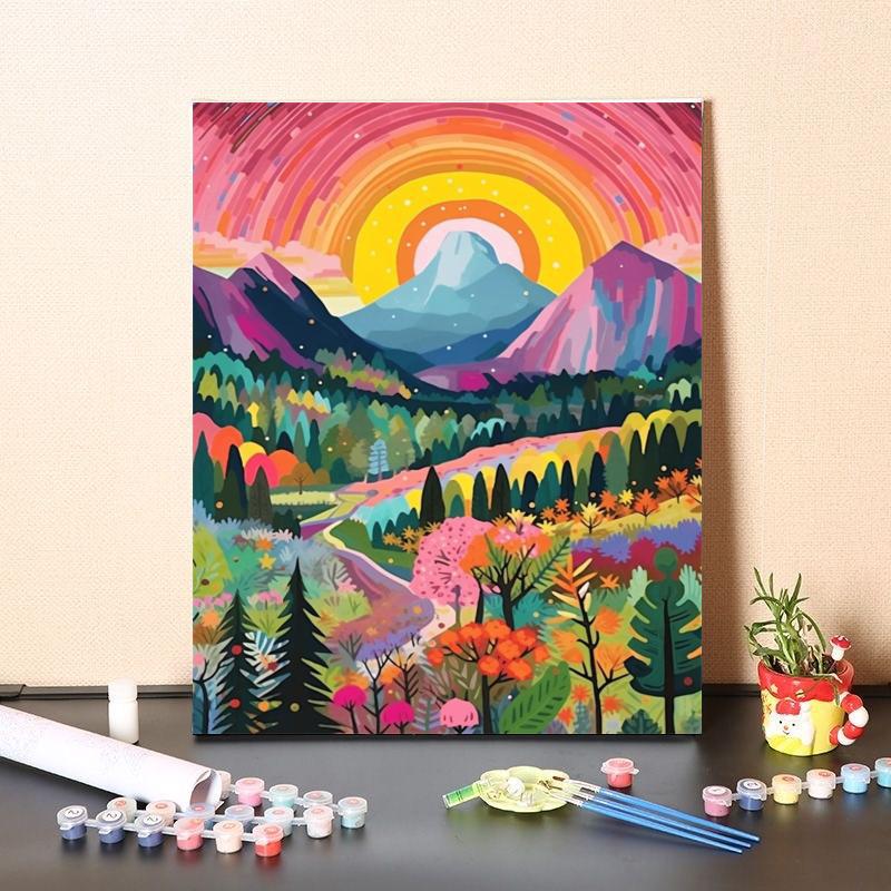 [30x40] Paint By Number Painting By Numbers Kit DIY Digital Oil Lukisan Canvas Scenery 5