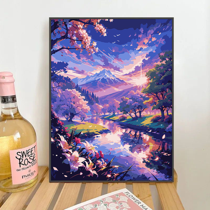 [30x40] Paint By Number Painting By Numbers Kit DIY Digital Oil Lukisan Canvas Scenery 4