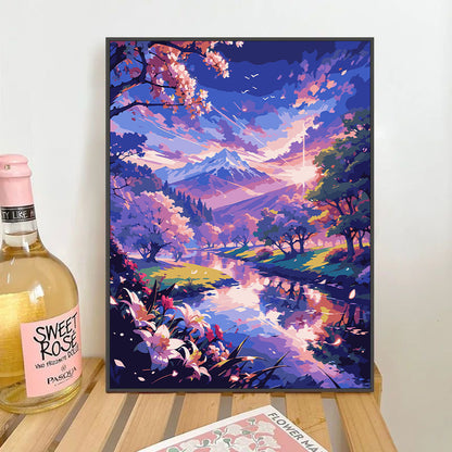 [30x40] Paint By Number Painting By Numbers Kit DIY Digital Oil Lukisan Canvas Scenery 4