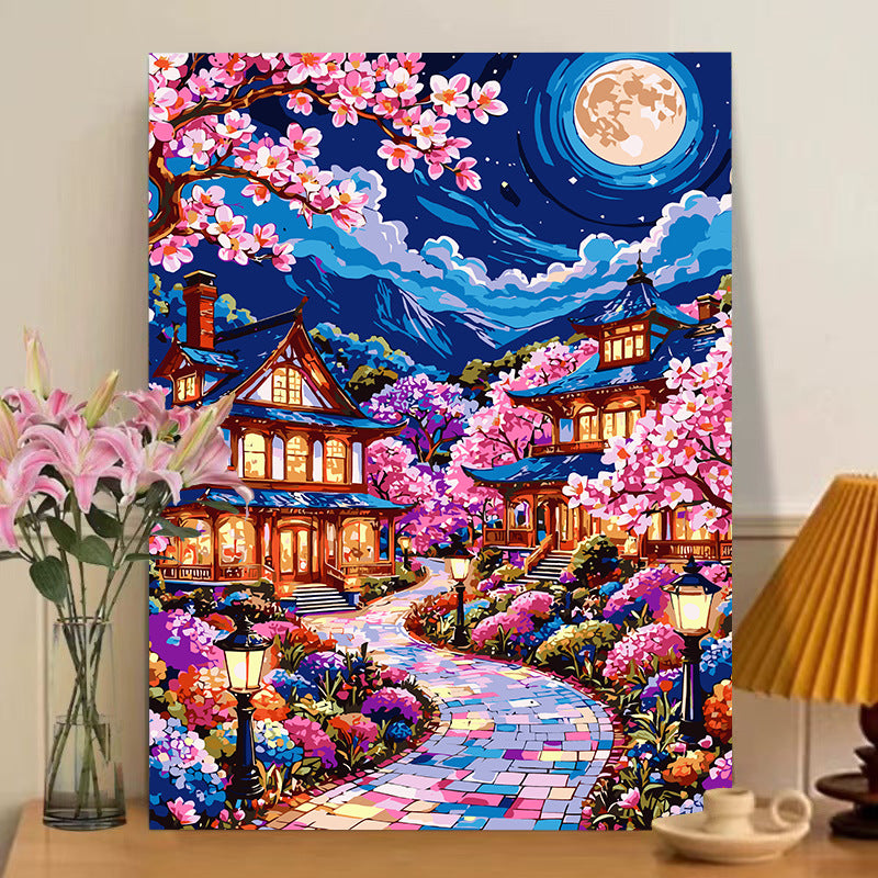 [30x40] Paint By Number Painting By Numbers Kit DIY Digital Oil Lukisan Canvas Scenery 5