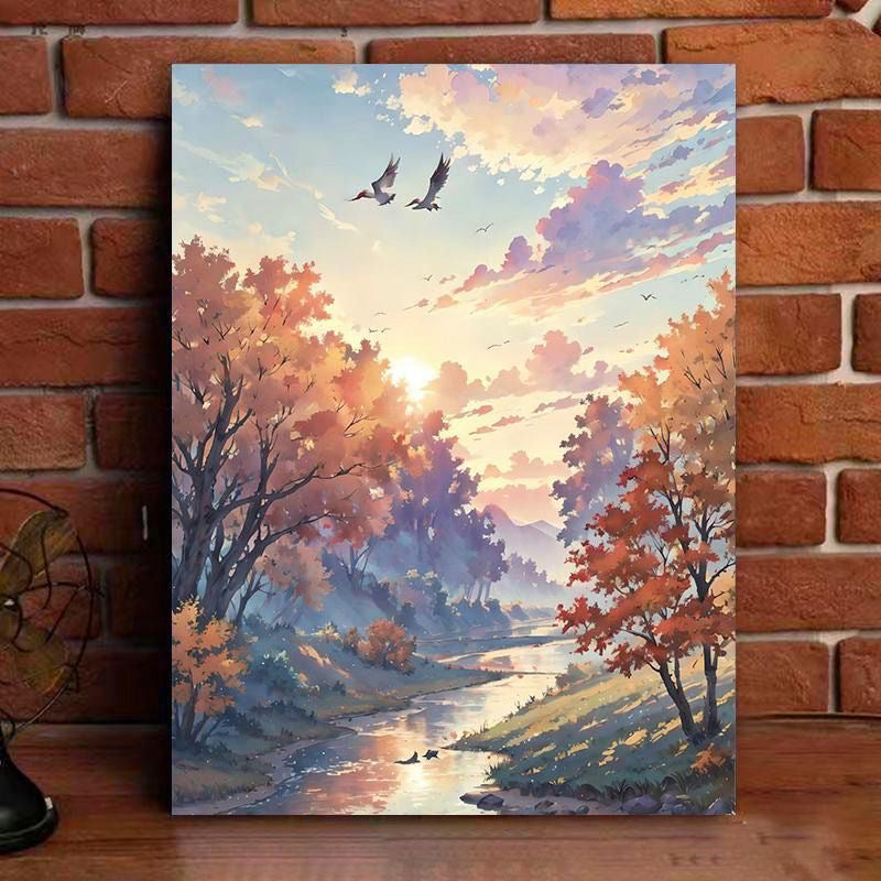 [30x40] Paint By Number Painting By Numbers Kit DIY Digital Oil Lukisan Canvas Scenery 5