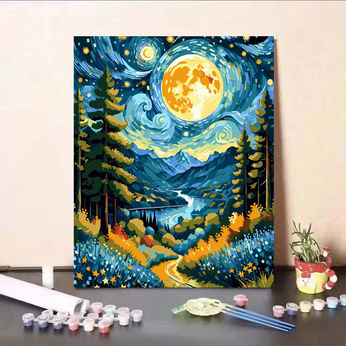 [30x40] Paint By Number Painting By Numbers Kit DIY Digital Oil Lukisan Canvas Scenery