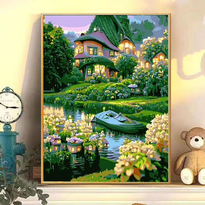 [30x40] Paint By Number Painting By Numbers Kit DIY Digital Oil Lukisan Canvas Scenery