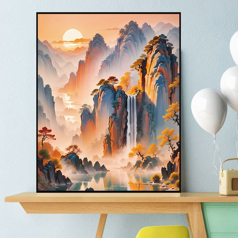 [30x40] Paint By Number Painting By Numbers Kit DIY Digital Oil Lukisan Canvas Scenery 5