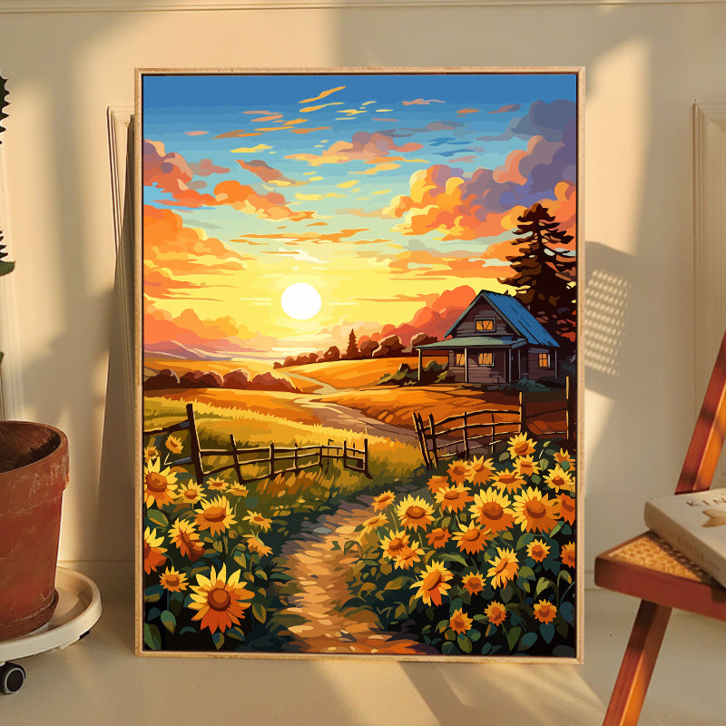 [30x40] Paint By Number Painting By Numbers Kit DIY Digital Oil Lukisan Canvas Scenery 5