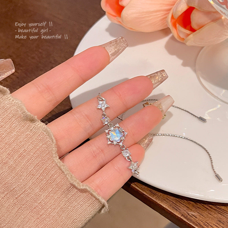 Bracelet Light Luxury Niche Ice Blue Star HXBS0498