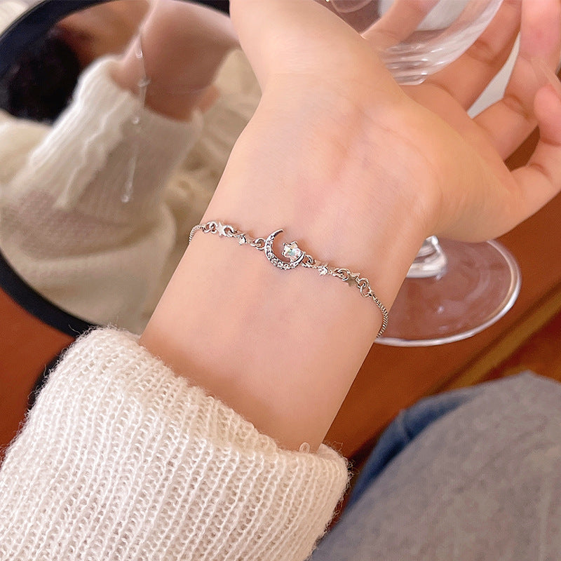 Bracelet Niche High End Star Moon Zircon HXBS0548