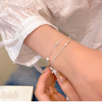 Bracelet Niche Double Layer Stacking High End Starry Sky HXBS0617