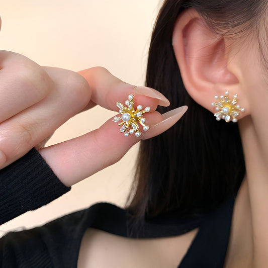Earring Stud Fireworks Pearl HXEA0962