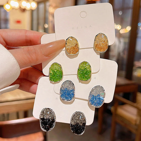 Earring Stud Trendy Geometric Shape HXEA1068