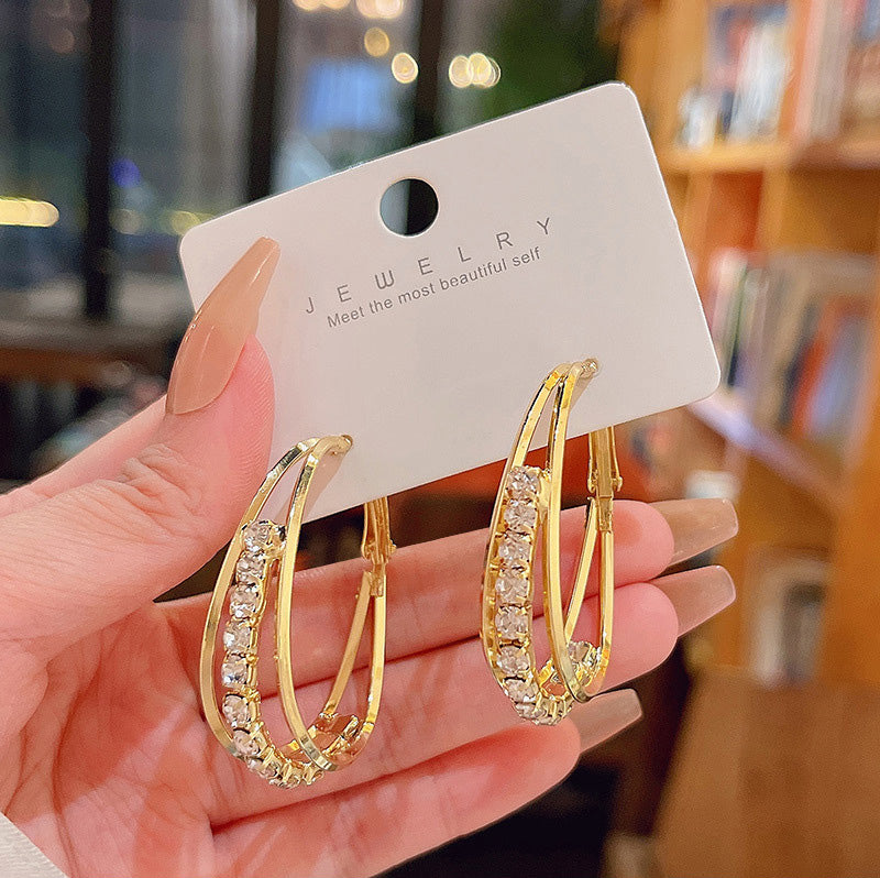 Earring Hoop Exaggerated Geometric HXEA1108