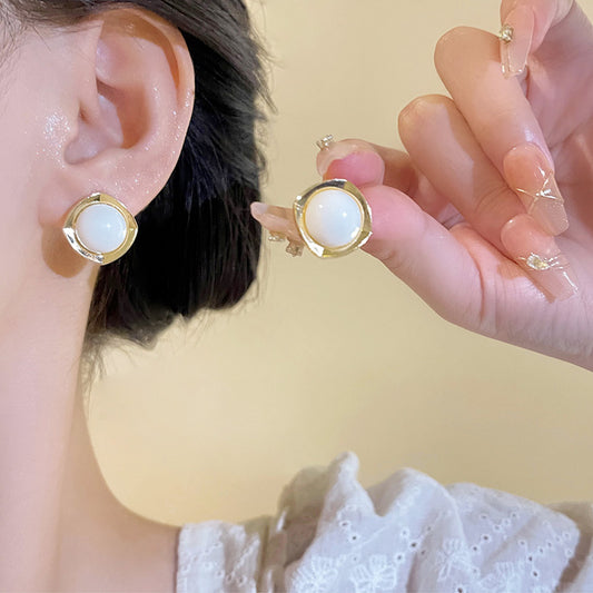 Earring Stud Simple Temperament High End Design Pearl HXEA1209