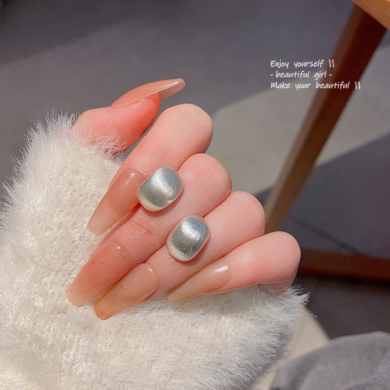 Earring Stud Frosted Brush Bean HXEA1326