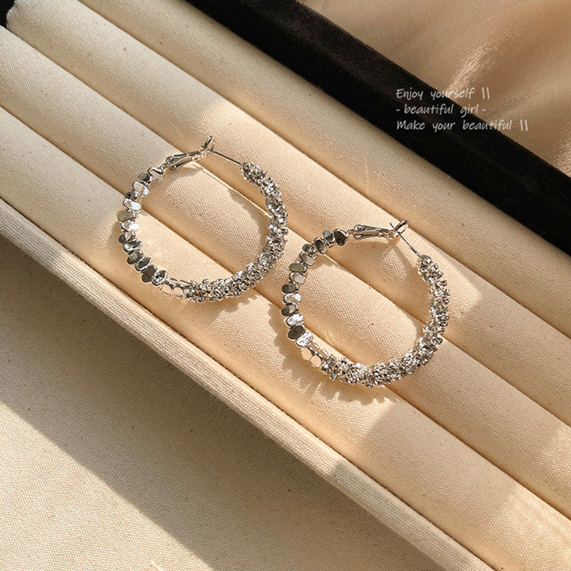 Earring Hoop Light Luxury Niche Exaggerated Circle HXEA1419