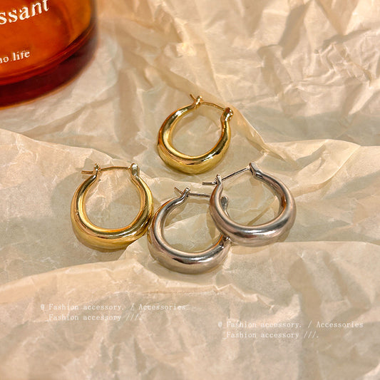 Earring Huggie Exaggerated Geometric HXEA1430