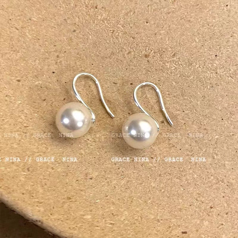 Earring Hook Temperament Simple Pearl HXEA1431