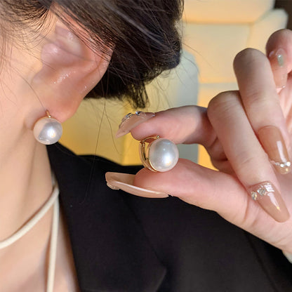 Earring Hoop Retro High End Pearl HXEA1520
