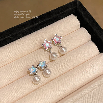 Earring Stud Luxury Niche Gradient Star HXEA1526